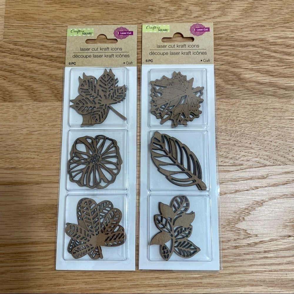Leaf Laser Cut Craft Pieces Fall Wood - Paint Ready - Decor Project DIY